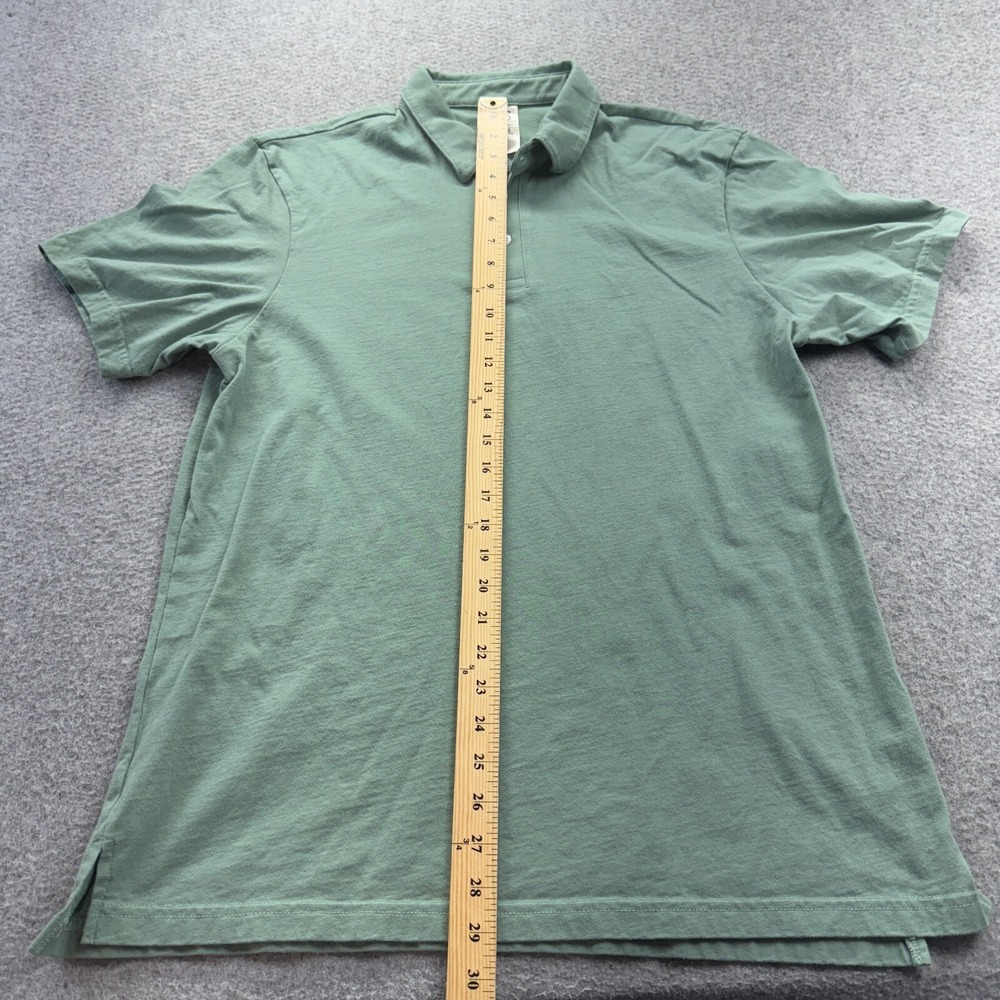 General Standard USA Polo Shirt Sage Green Mens Large 100% Cotton Casual Classic - Picture 3 of 7